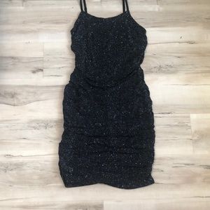 Sequin black midi dress size-M-L